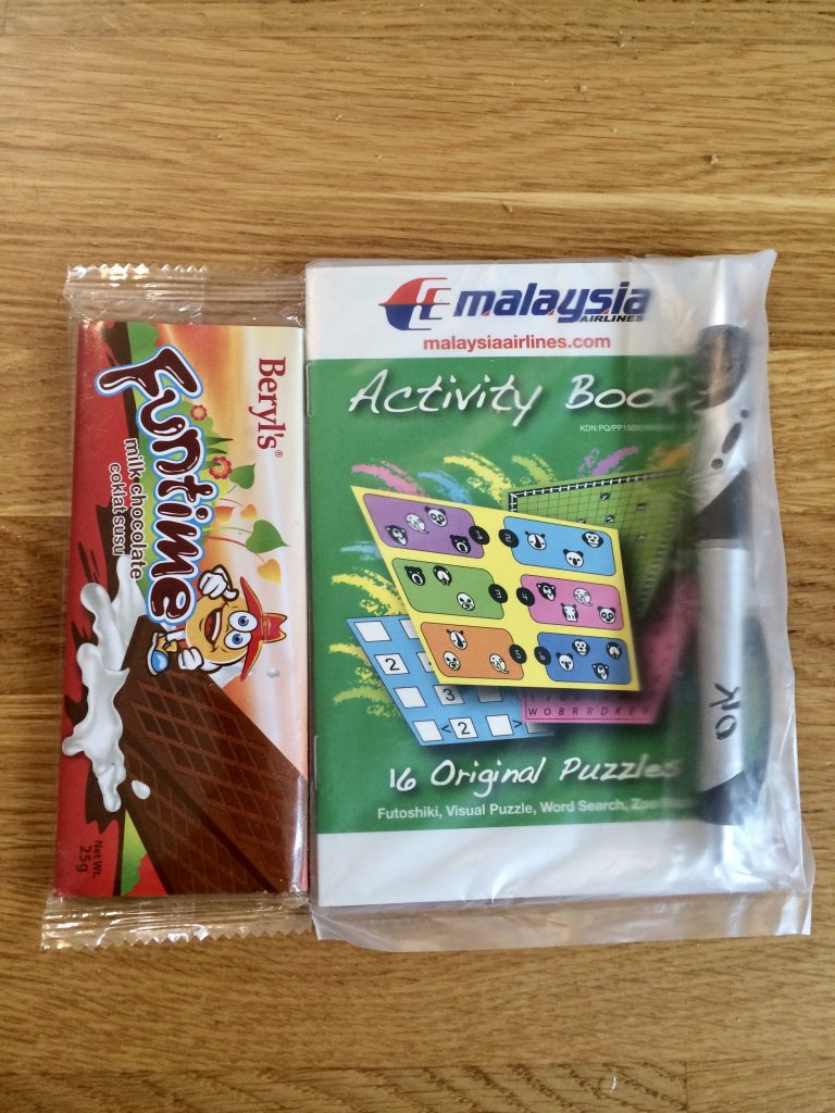 Malaysian airlines activity pack toy for kids