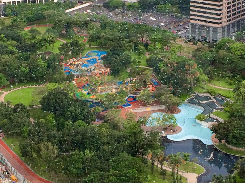 swimming pool area play area KL by Petrona Twitn towers, Malaysia