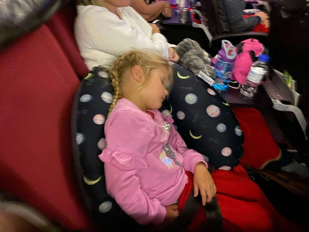 M asleep using Seat to Sleep on a virgin flight