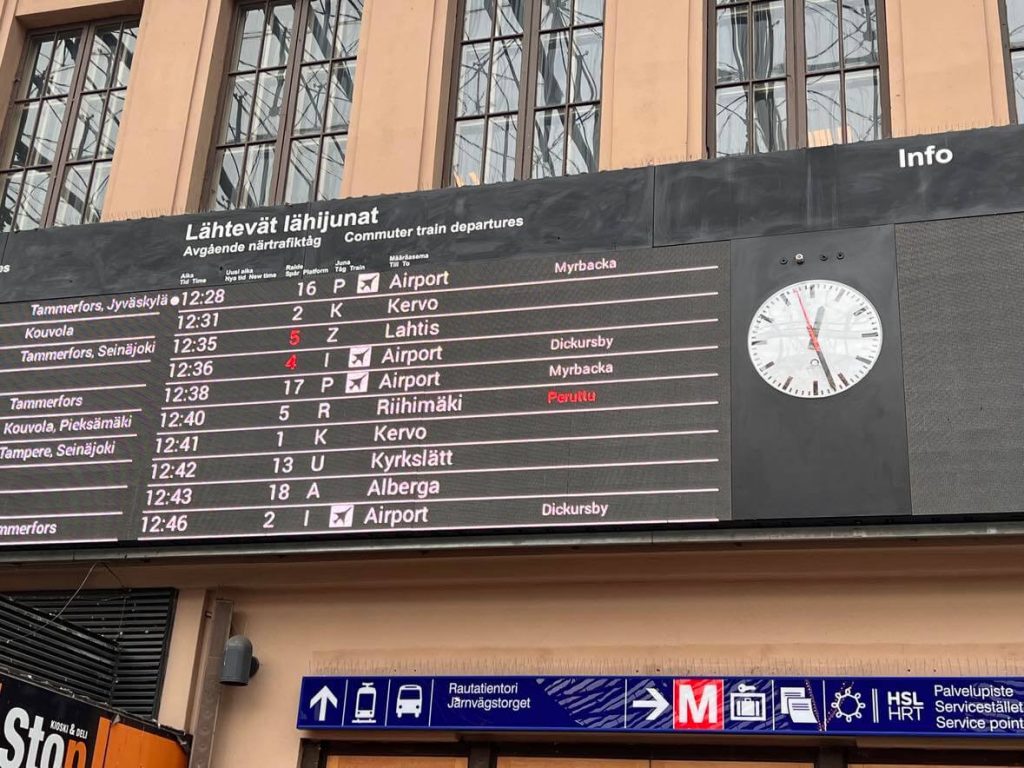Helsinki station departures