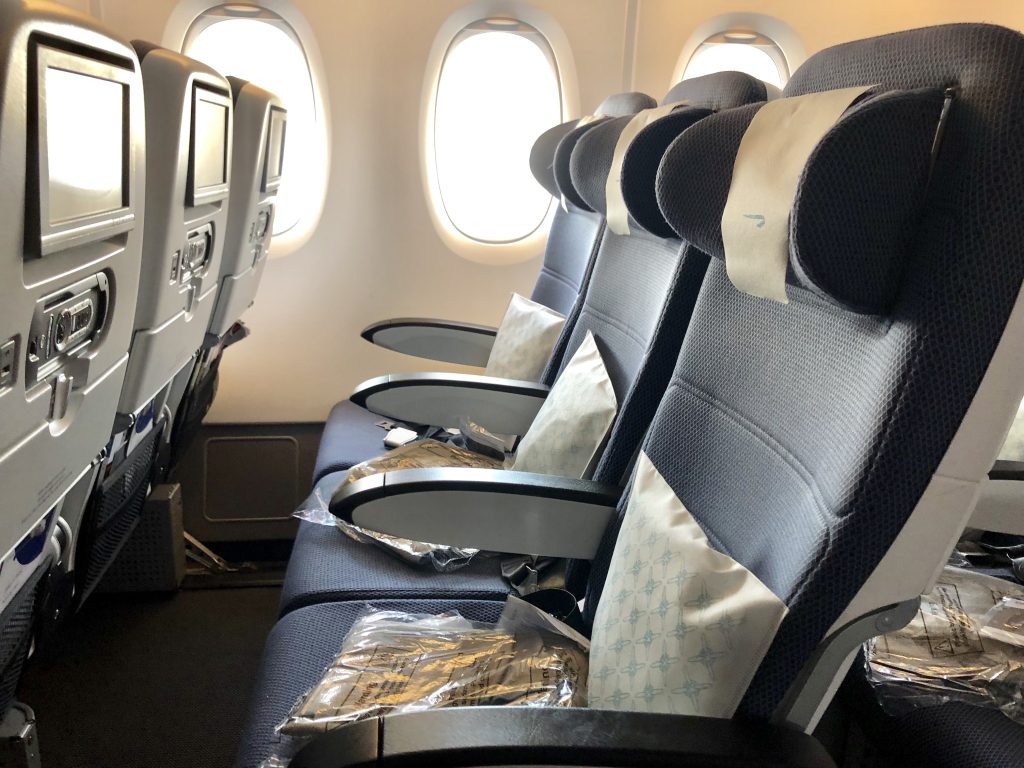BA economy long haul seat 